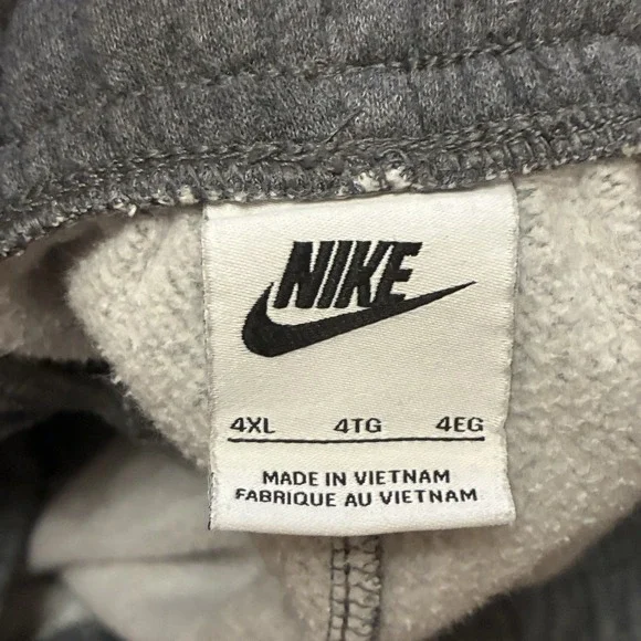 Nike Sportswear Club Fleece Joggers Mens Size 4XL Heather Gray Lounge Tapered - Picture 3 of 5